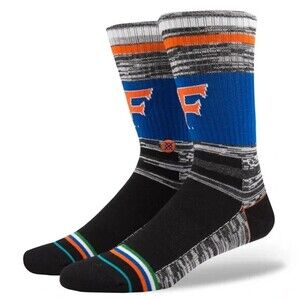 Stance NCAA University Of Florida Logo Socks Black Blue Grey L (9-12) M526C17UOF